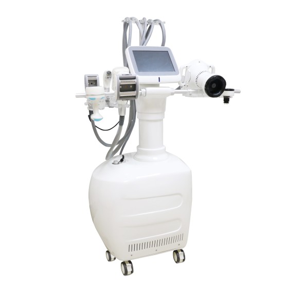 Professional 2 Handle 360 Vacuum Roller Cavitation Bipolar RF V10 Vertical Double Cold Body Shaping Machine