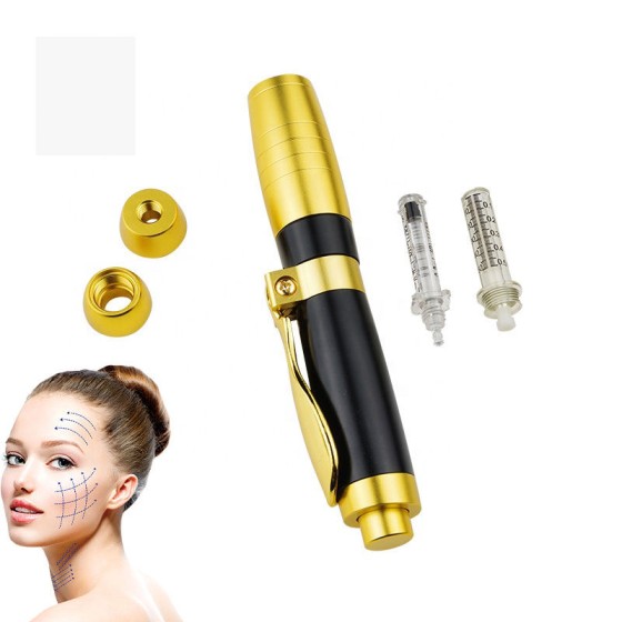 2 in 1 0.3ml 0.5ml Double Heads Black Gold Pink Pressurized Hyalurons Acid Injection Pen Set